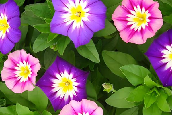 牵牛花传播种子的方法，可弹射传播或通过鸟类传播