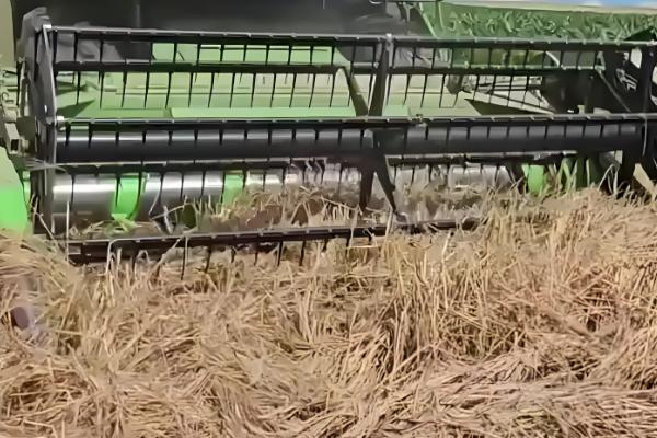 联合收割机工作堵塞原因,可能是中央搅龙堵塞所致