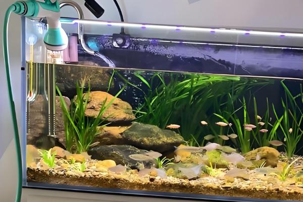 鱼长白毛了如何治疗，首先要做的是给它换水