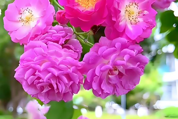 蔷薇的花语，寓意浪漫爱情、永恒微笑等