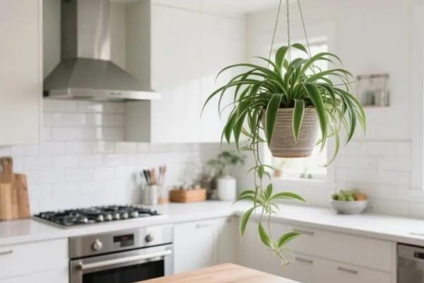吊兰放在什么地方风水好，厨房、客厅、朝北的房间都可以摆放