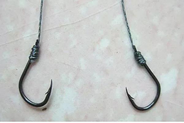 双钩怎么打结，按以下步骤进行