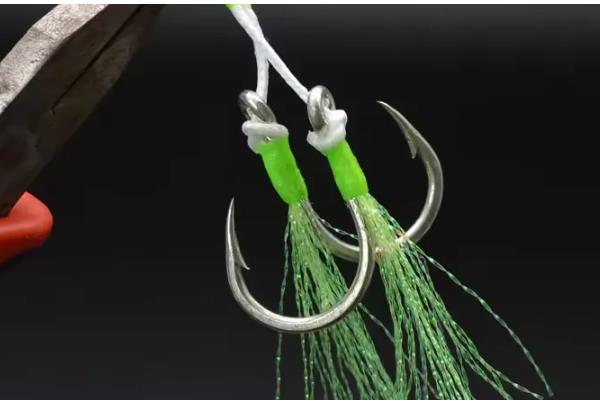 双钩怎么打结，按以下步骤进行