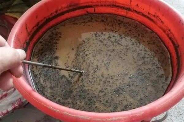 怎么用菜籽饼喂鱼，发酵后搅拌成浆状再兑水泼洒