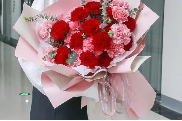 12支康乃馨花的寓意,寓意感激母亲、全部的爱等