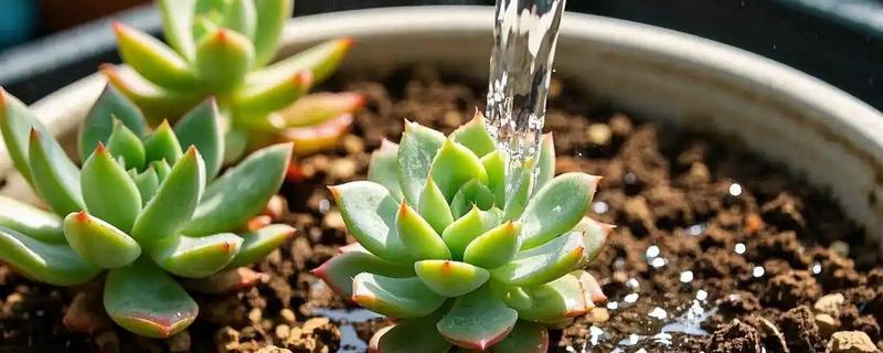 多肉植物怎么浇水，生长期每隔2-4天浇一次