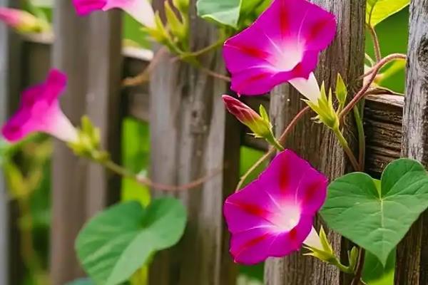 牵牛花传播花粉的方法，昆虫采食花蜜时会起到授粉效果